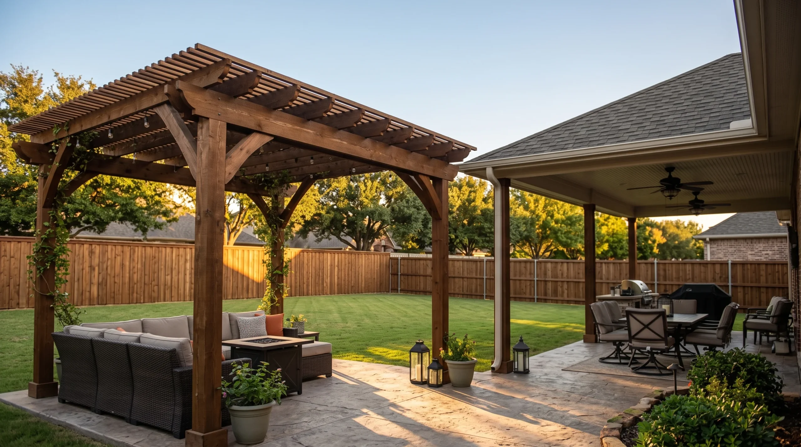 Pergola or Patio Cover in North Texas? Choosing Shade for Your Backyard